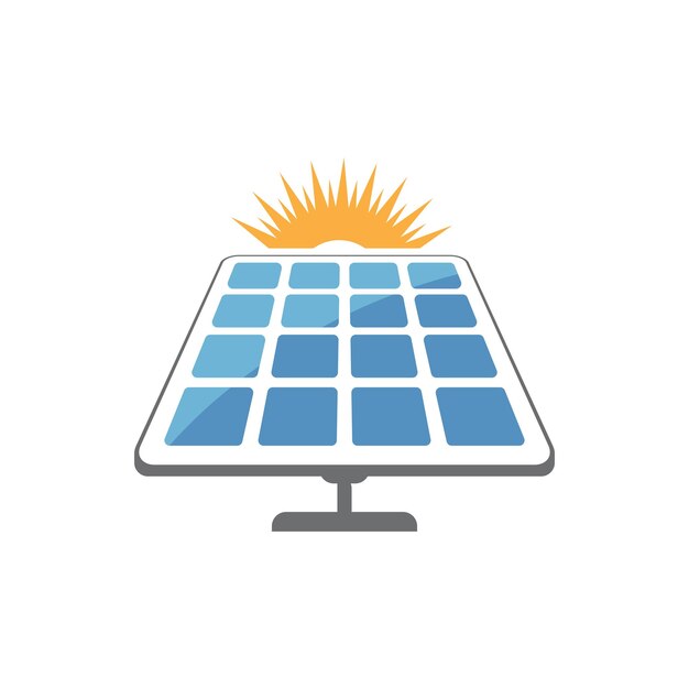 Ilustración del diseño del icono de la energía ecológica
