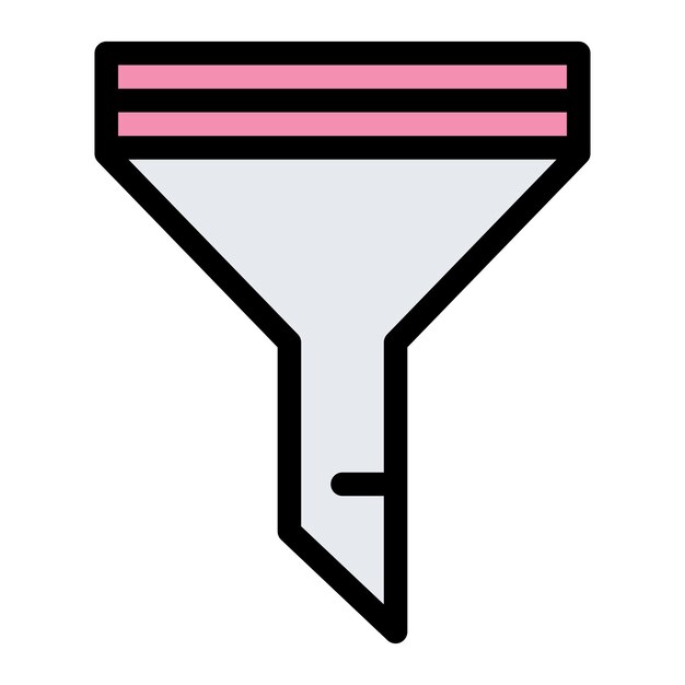 Ilustración del diseño del icono del filtro vectorial