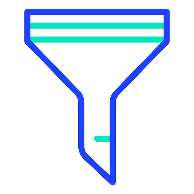Ilustración del diseño del icono del filtro vectorial