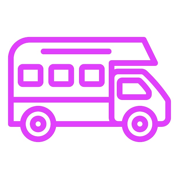 Ilustración del diseño del icono de la furgoneta Vector