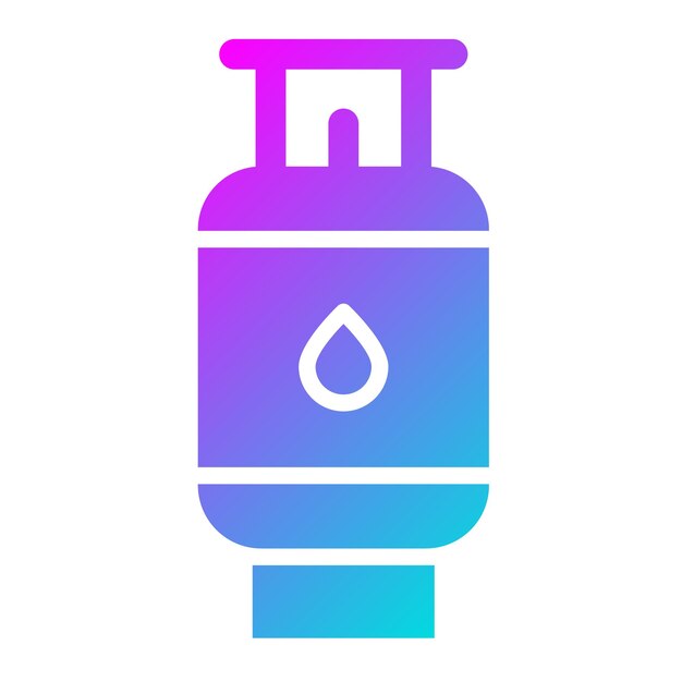 Ilustración del diseño del icono del gas vectorial de acampada