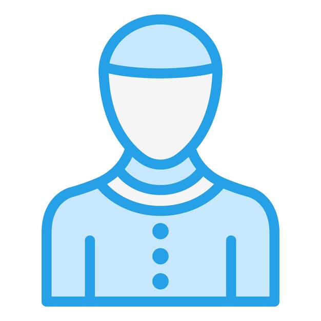 Ilustración del diseño del icono del hombre vectorial