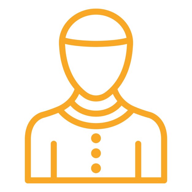 Ilustración del diseño del icono del hombre vectorial
