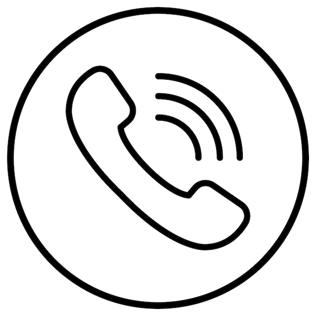 Ilustración de diseño de icono de llamada vectorial