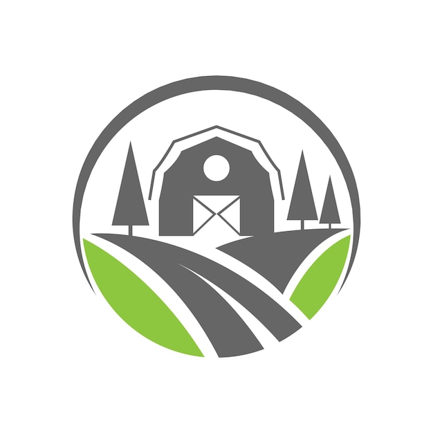 Ilustración de diseño de icono de logotipo de agricultura