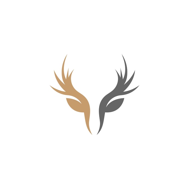 Ilustración de diseño de icono de logotipo de asta