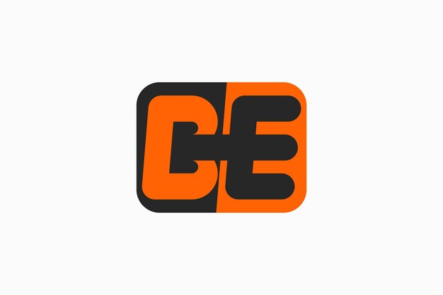 Ilustración de diseño de icono de logotipo de letra be