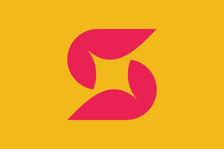 ilustración del diseño del icono del logotipo de la letra s