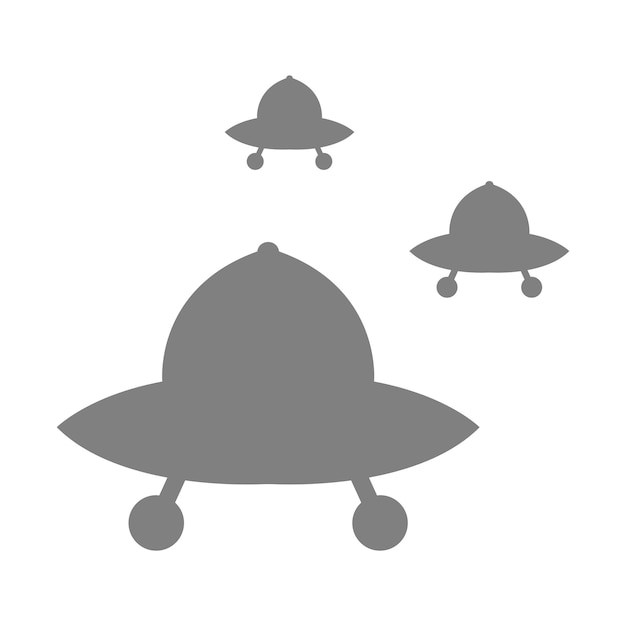 Ilustración de diseño de icono de logotipo de OVNI