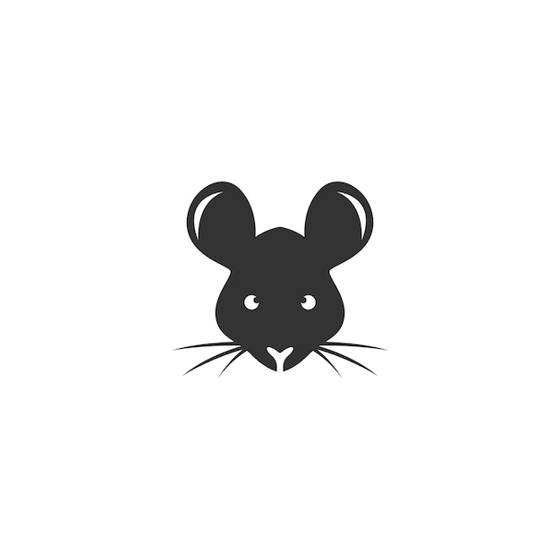 Vector ilustración de diseño de icono de logotipo de rata