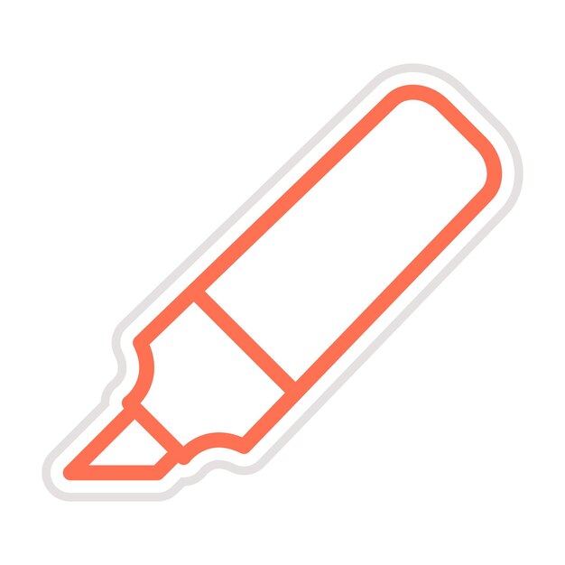 Ilustración del diseño del icono del marcador vectorial