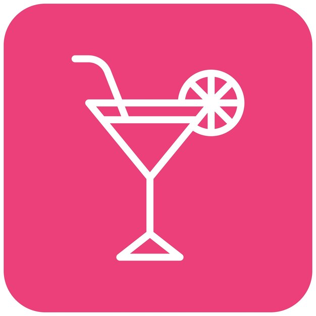 Ilustración del diseño del icono Martini Vector