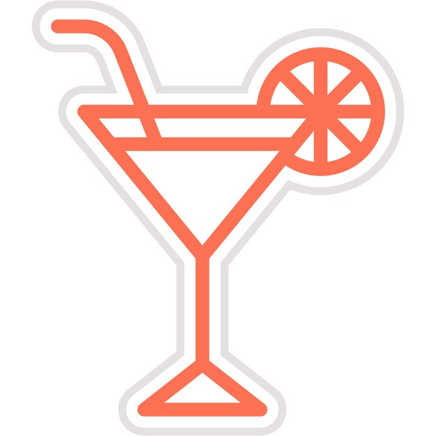 Ilustración del diseño del icono Martini Vector