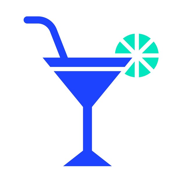 Ilustración del diseño del icono Martini Vector