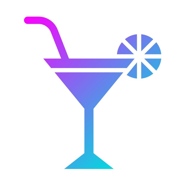 Ilustración del diseño del icono Martini Vector
