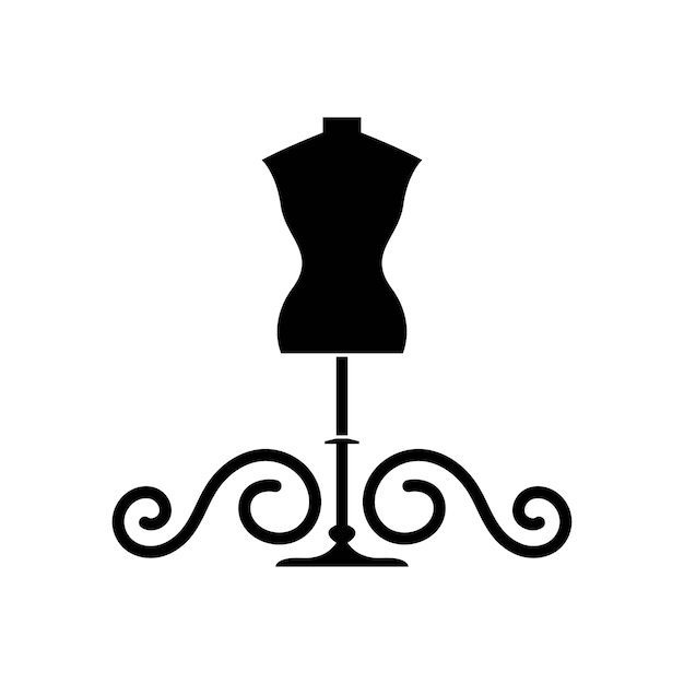 Ilustración de diseño de icono de moda de vestido