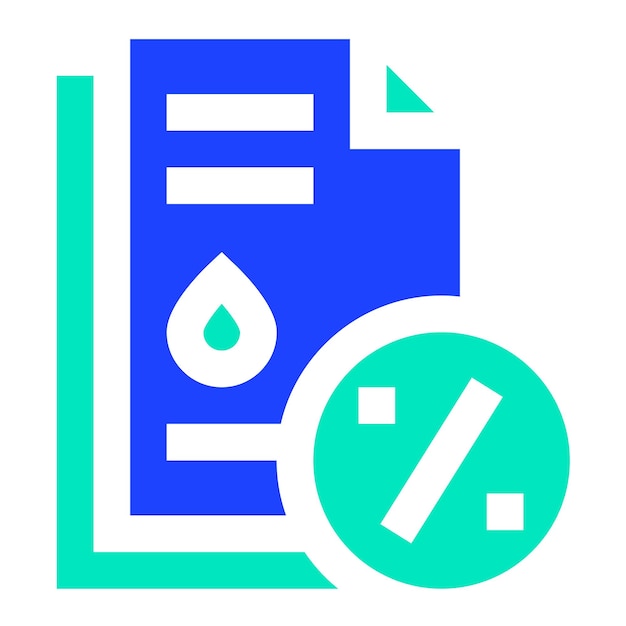 Ilustración del diseño del icono del papel vectorial de descuento de combustible