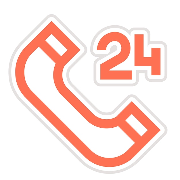 Ilustración del diseño del icono del servidor de llamadas del cliente