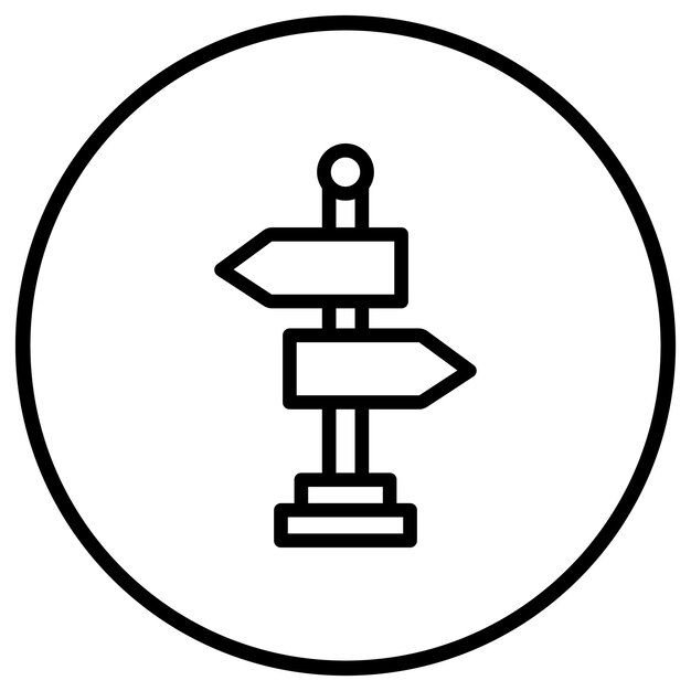 Ilustración del diseño del icono del signo vectorial