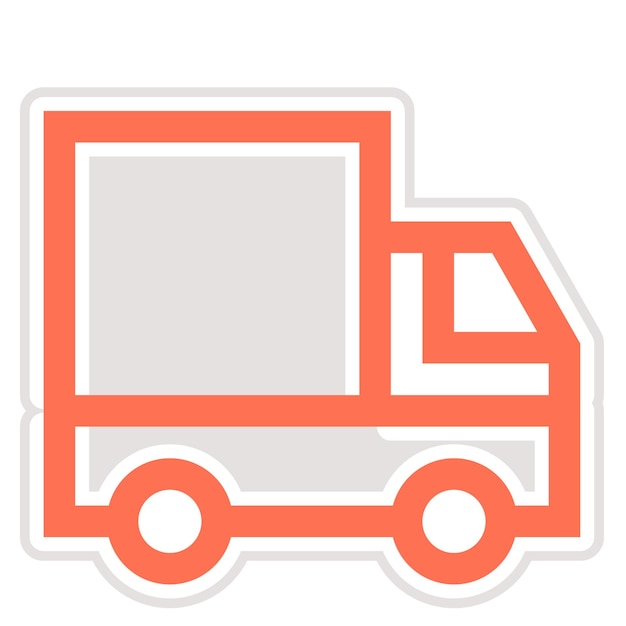 Ilustración del diseño del icono Tr Vector para la entrega de carga