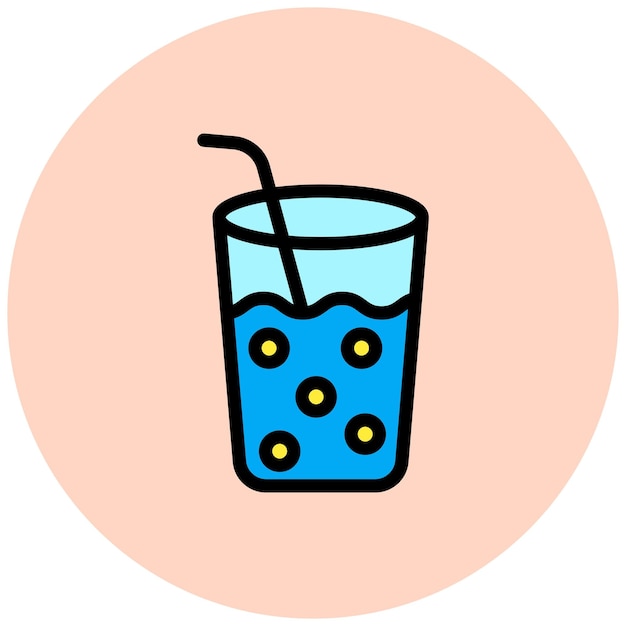 Ilustración del diseño del icono del vector de agua potable