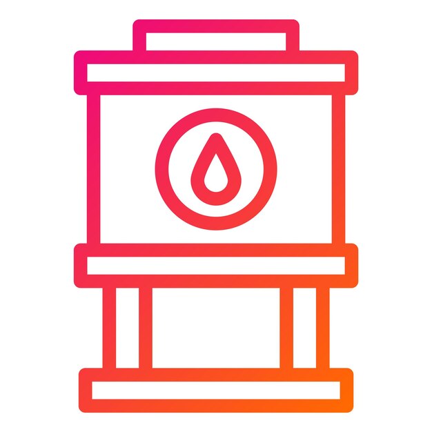 Ilustración del diseño del icono del vector de agua del tanque