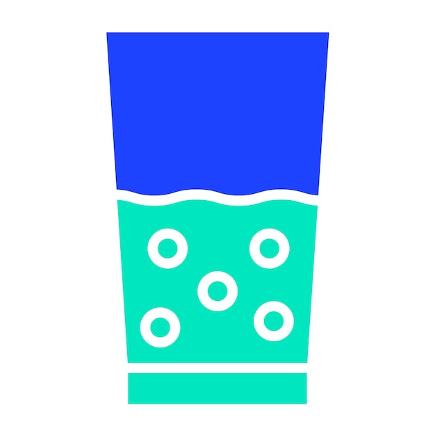 Ilustración del diseño del icono del vector de agua de vidrio