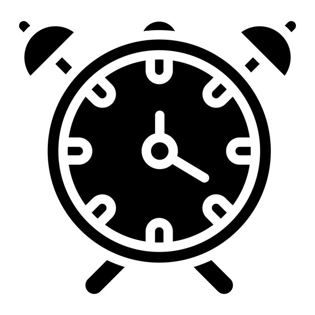Ilustración del diseño del icono del vector de alarma