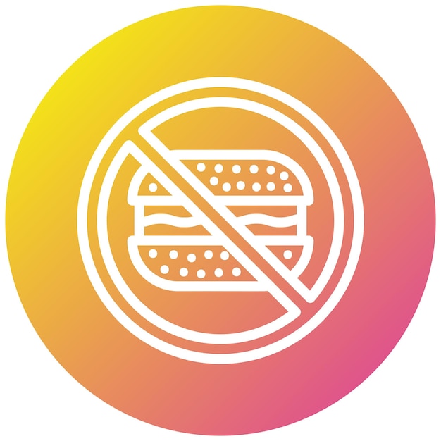Ilustración del diseño del icono del vector de alimentos