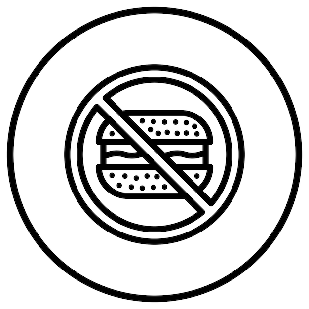 Ilustración del diseño del icono del vector de alimentos