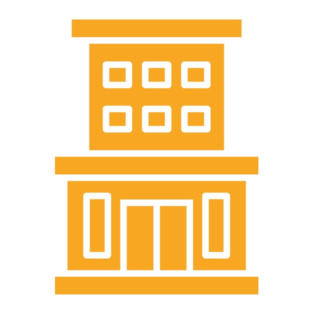 Ilustración del diseño del icono del vector de alojamiento