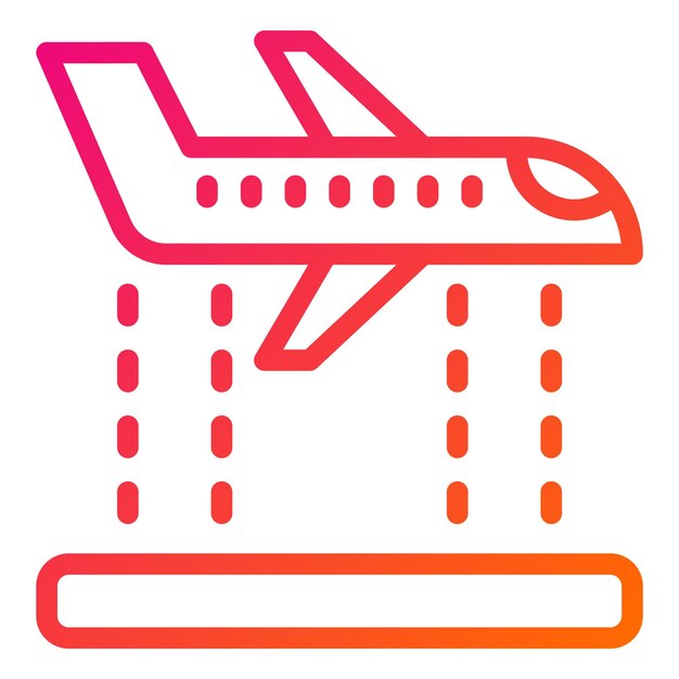 Ilustración del diseño del icono del vector de altitud