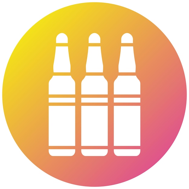 Ilustración del diseño del icono del vector de la ampolla