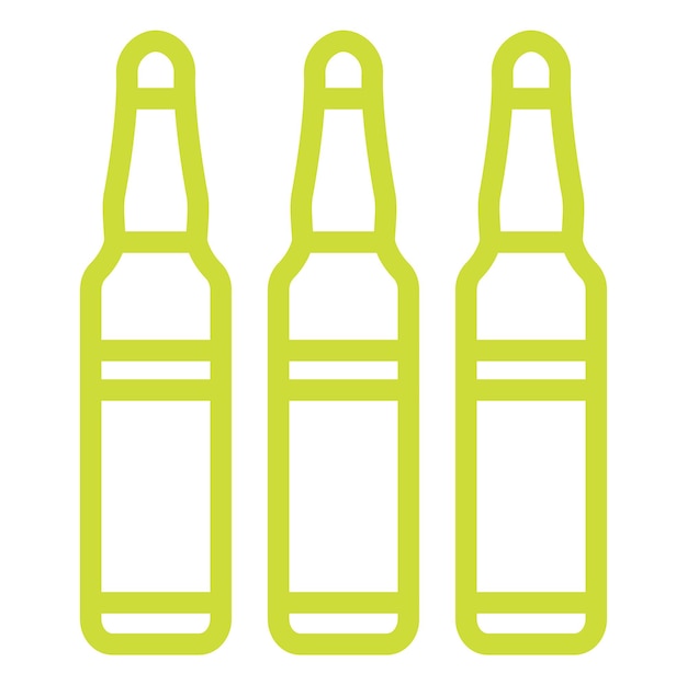 Ilustración del diseño del icono del vector de la ampolla