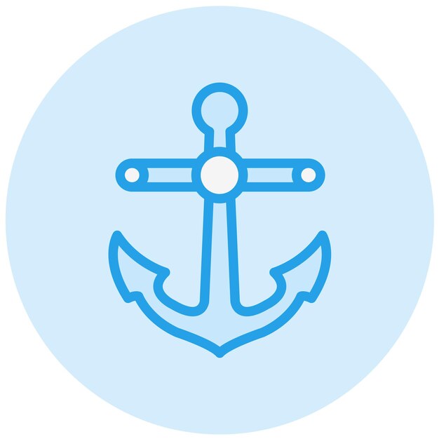 Ilustración del diseño del icono del vector de anclaje