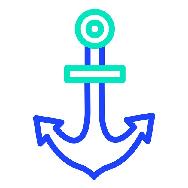 Ilustración del diseño del icono del vector de anclaje