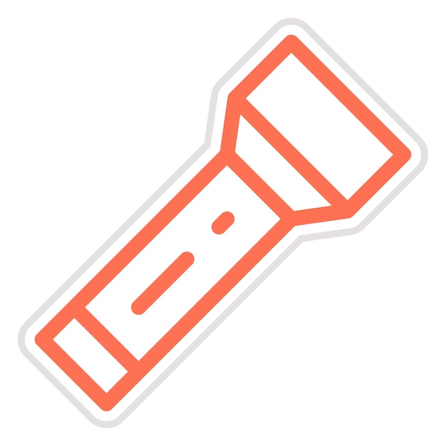 Ilustración del diseño del icono del vector de antorcha
