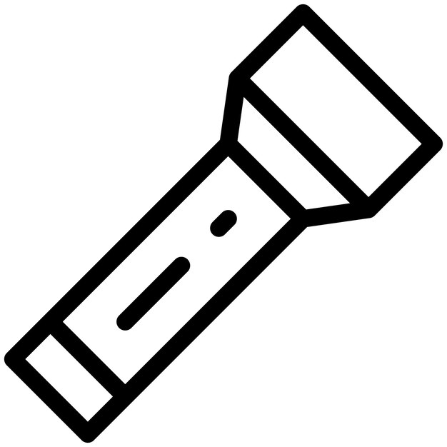 Ilustración del diseño del icono del vector de antorcha