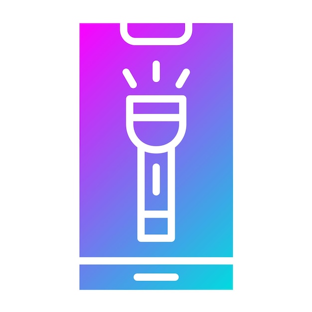 Ilustración del diseño del icono del vector de antorcha