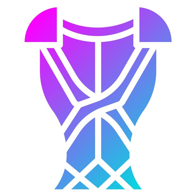 Ilustración del diseño del icono del vector de armadura