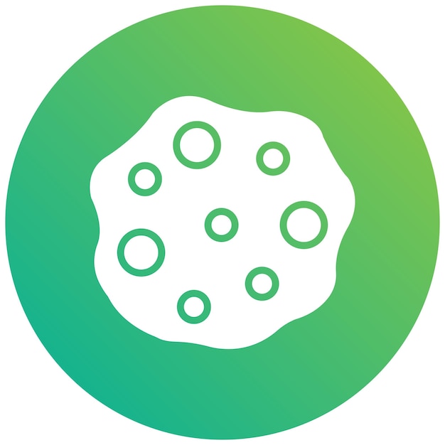 Ilustración del diseño del icono del vector de asteroides