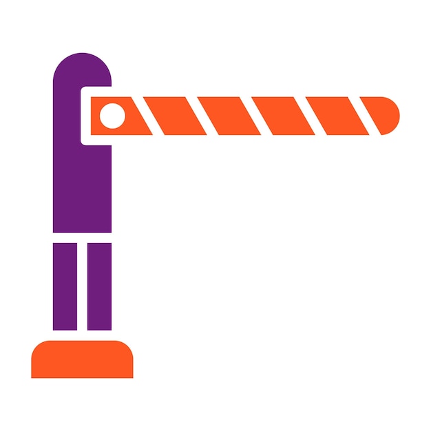 Ilustración del diseño del icono del vector de barrera