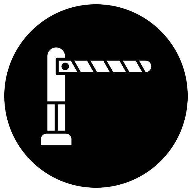 Ilustración del diseño del icono del vector de barrera
