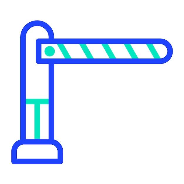 Ilustración del diseño del icono del vector de barrera