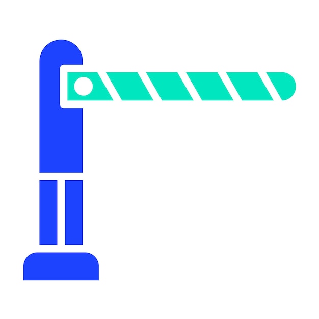 Ilustración del diseño del icono del vector de barrera