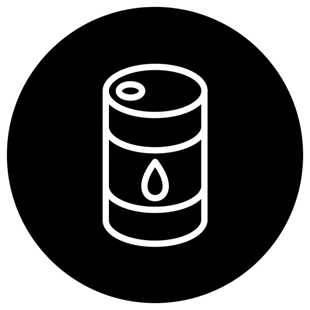 Ilustración del diseño del icono del vector de barril
