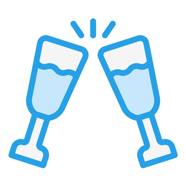 Ilustración del diseño del icono del vector de bebidas alcohólicas
