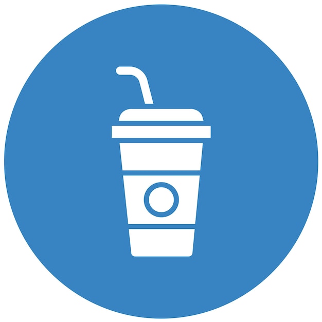 Ilustración del diseño del icono del vector de bebidas frías