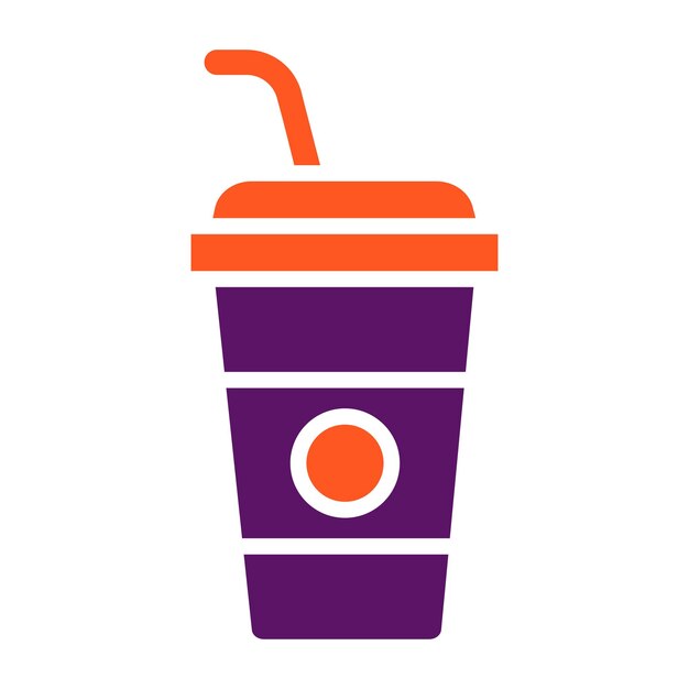 Ilustración del diseño del icono del vector de bebidas frías