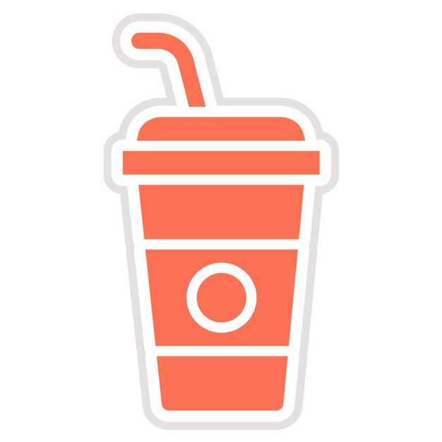 Ilustración del diseño del icono del vector de bebidas frías